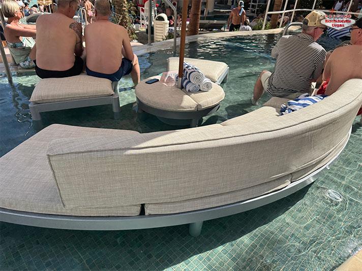 Wet Deck Daybed North VIP Pool