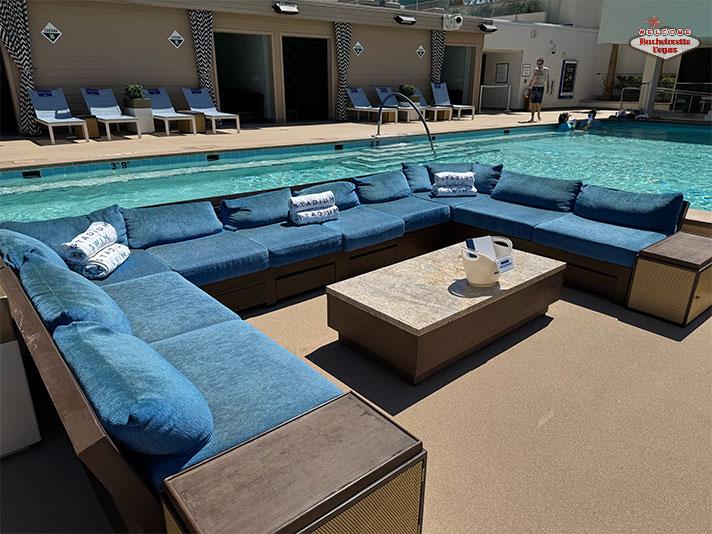 poolside booth